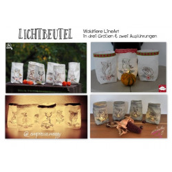 Stickserie ITH - Lichtbeutel Waldtiere LineArt